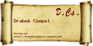 Drabek Csepel névjegykártya